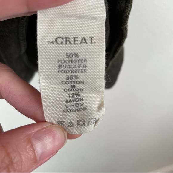 THE GREAT. Peplum Ruffle Tee Size 1 - Picture 10 of 12